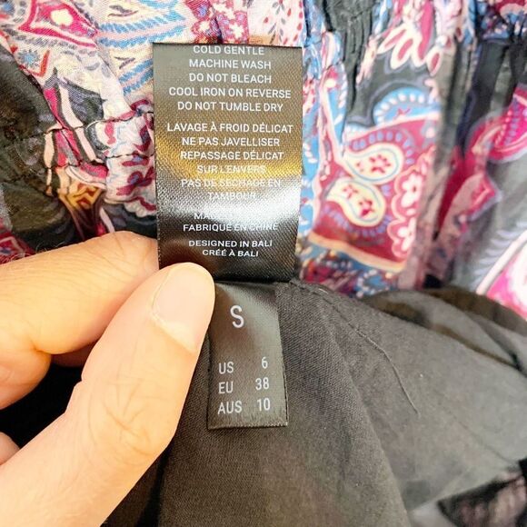 Magali Pascal Patricia Maxi A-line Skirt in Pristine Paisley Tiered Women’s Sz S - Picture 10 of 12